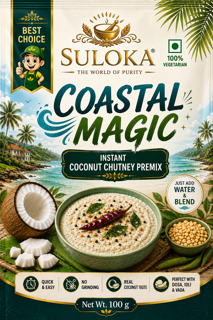 SULOKA COASTAL MAGIC - INSTANT COCONUT CHUTNEY PREMIX